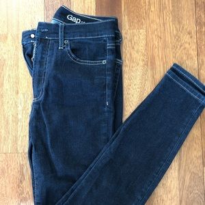 Gap high rise skinny jeans